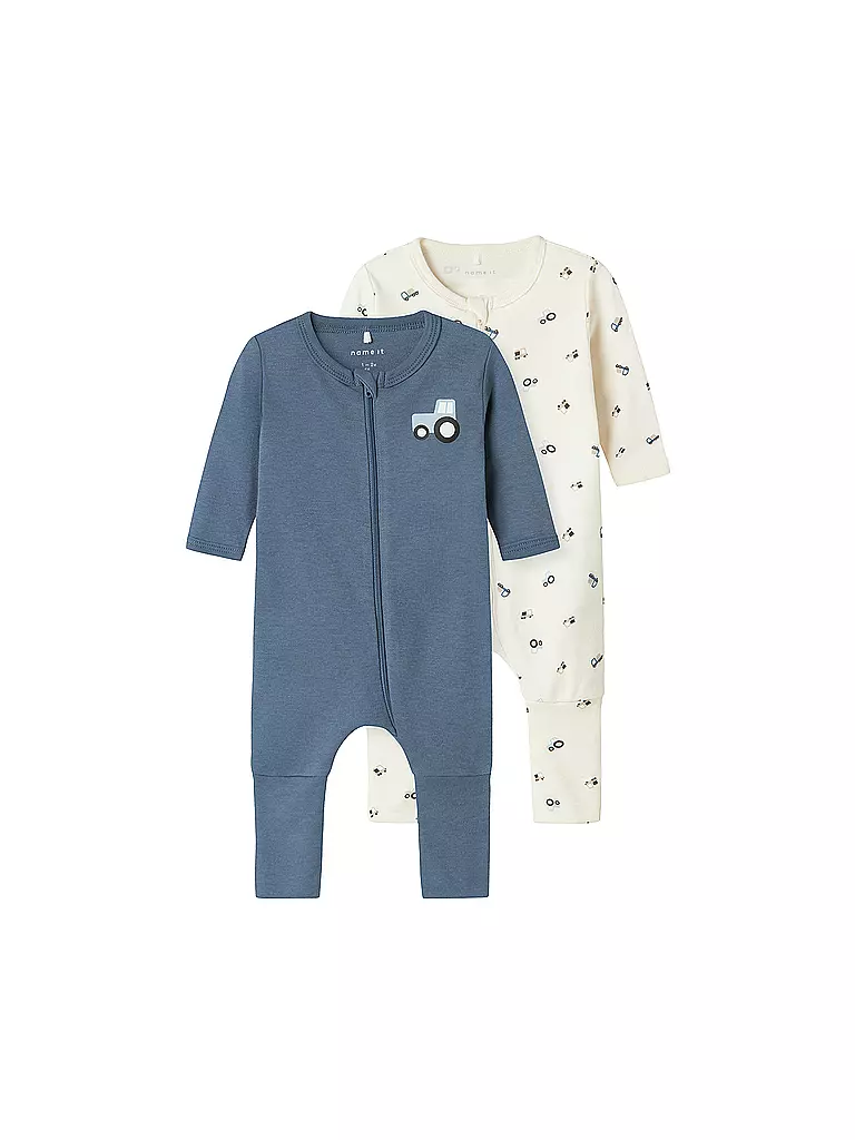 NAME IT | Pijama de bebé NBMNIGHTSUIT, paquete de 2 | Azul claro