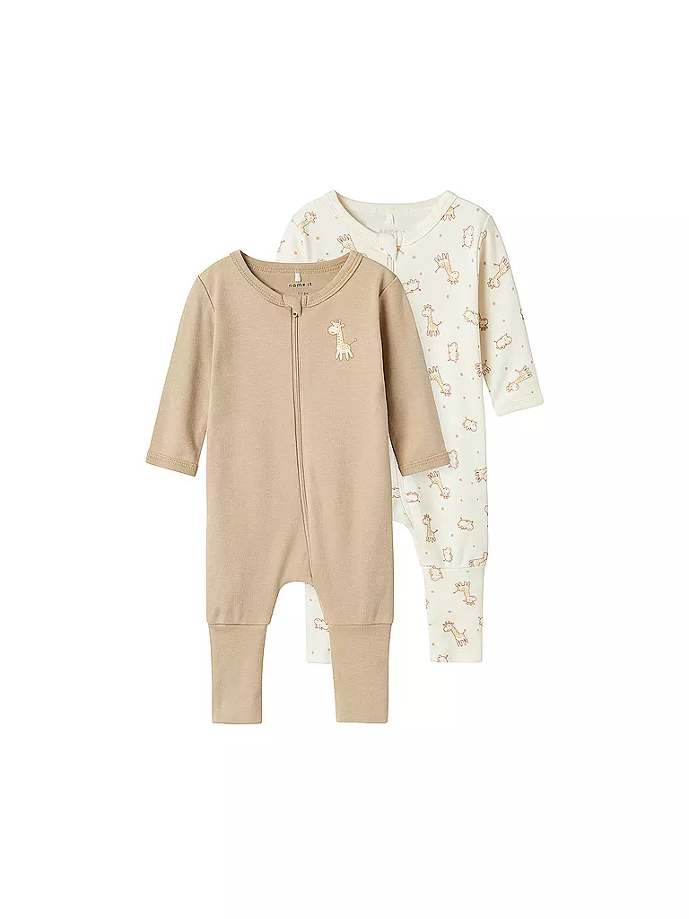 NAME IT | Pijama de bebé NBNNIGHTSUIT Paquete de 2 | Crema