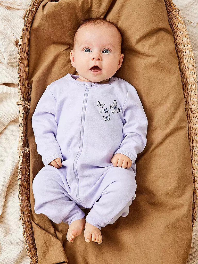 NAME IT | Pijama Entero de Bebé Paquete de 2  PURPLE FLOWER | Lila