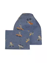 NAME IT | Set de gorro y bufanda para niños | Azul