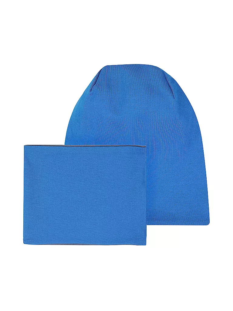 NAME IT | Set de gorro y bufanda para niños | Azul