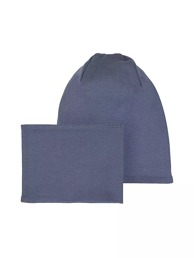 NAME IT | Set de gorro y bufanda para niños | Azul