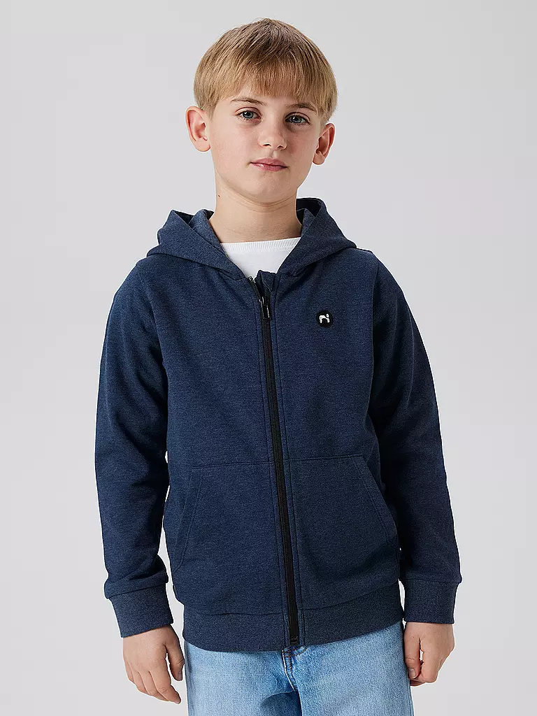 NAME IT | Sudadera con cremallera para niño NKMVIMO | Azul oscuro