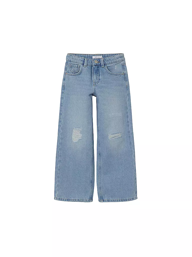 NAME IT | Vaqueros de cintura alta y pernera ancha NKFROSE para niña | Azul claro