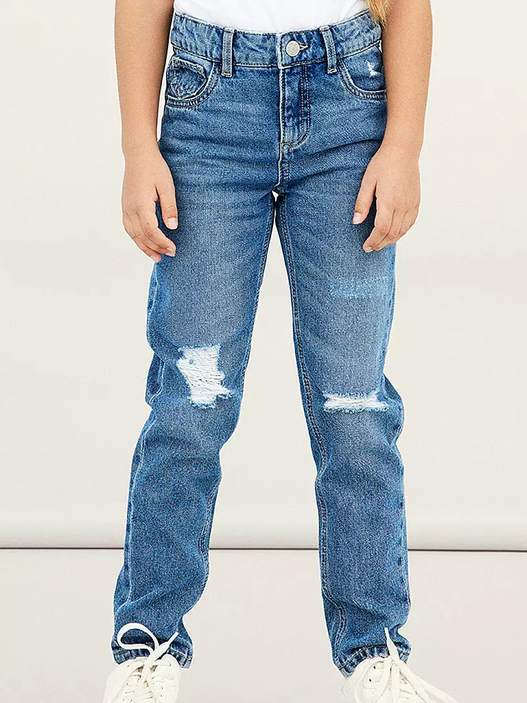 NAME IT | Vaqueros Mom Fit NKFROSE para niña | Azul