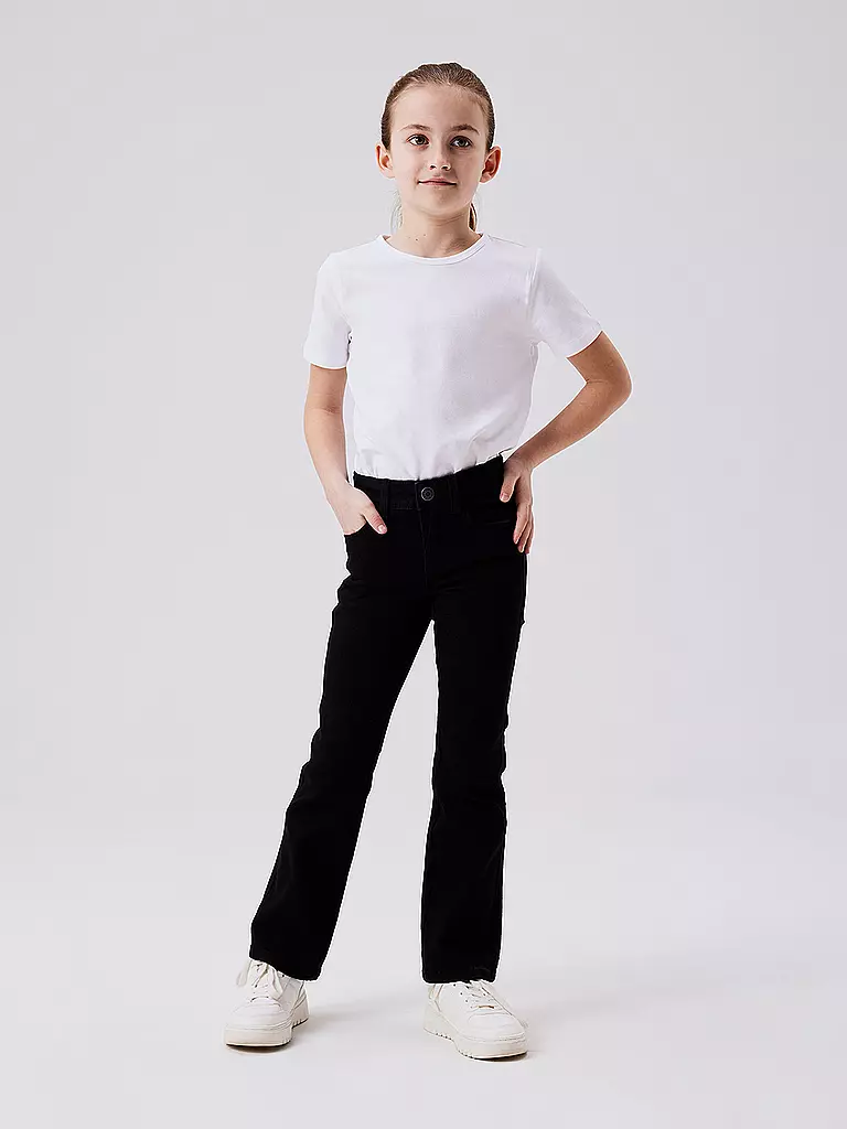 NAME IT | Vaqueros Skinny Bootcut Fit NKFPOLLY para niña | Negro