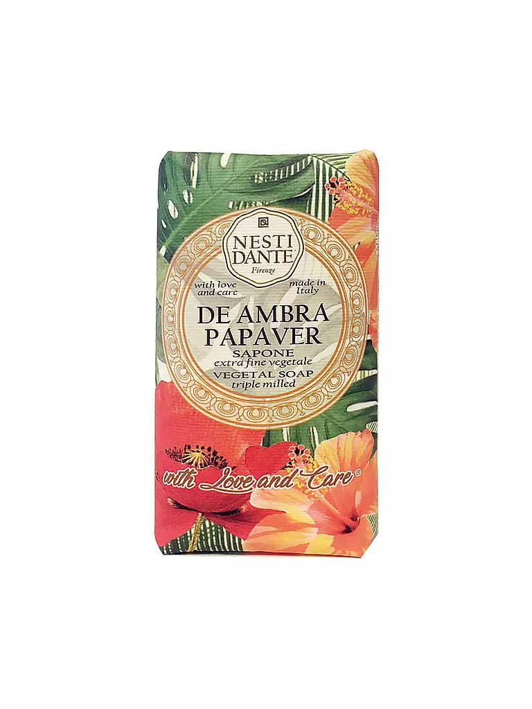 NESTI DANTE | Jabón - Jabón De Ambra Papaver 250g | orange