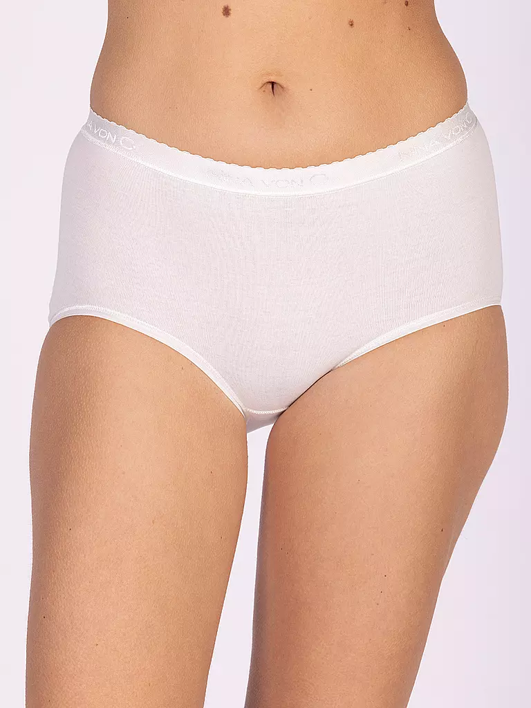 NINA VON C | Braga de cintura Fine Cotton Blanco | Blanco