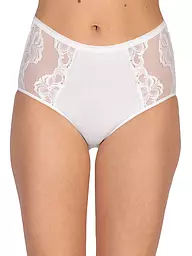 NINA VON C | Braga de talle alto con encaje blanco | Blanco