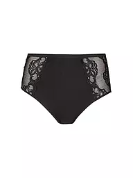 NINA VON C | Braga de talle alto con encaje blanco | Negro