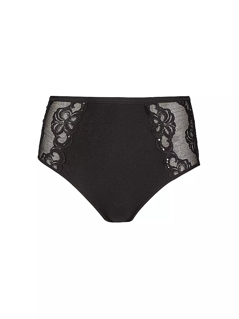 NINA VON C | Braga de talle alto con encaje negro | Negro