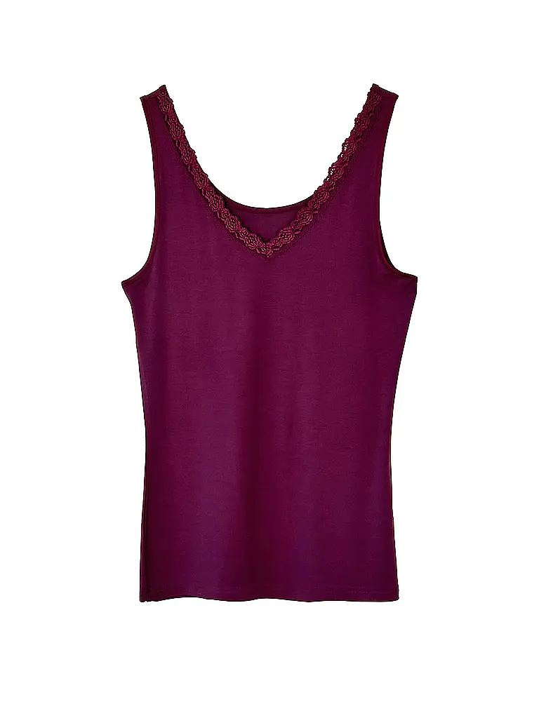 NINA VON C | Camiseta interior tinto rosso | Rojo oscuro
