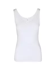 NINA VON C | Camiseta interior tinto rosso | Blanco