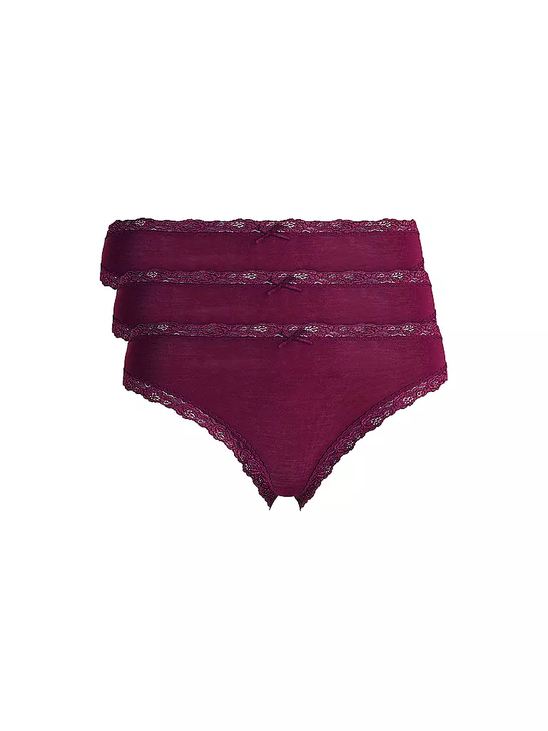 NINA VON C | Jazzpants paquete de 3 tinto rosso | Rojo oscuro