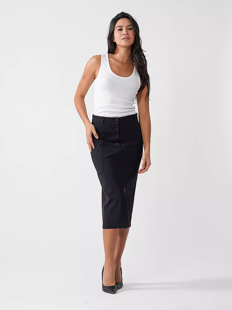 NINETO9 | Midi falda | Negro
