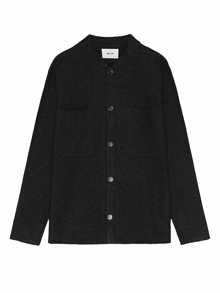 NN.07 Chaqueta de lana JONAS negro
