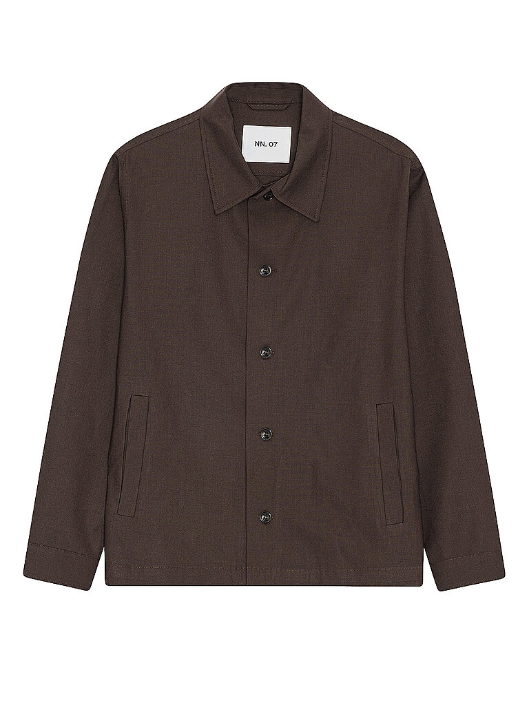 NN.07 Overshirt ZANDER marrón