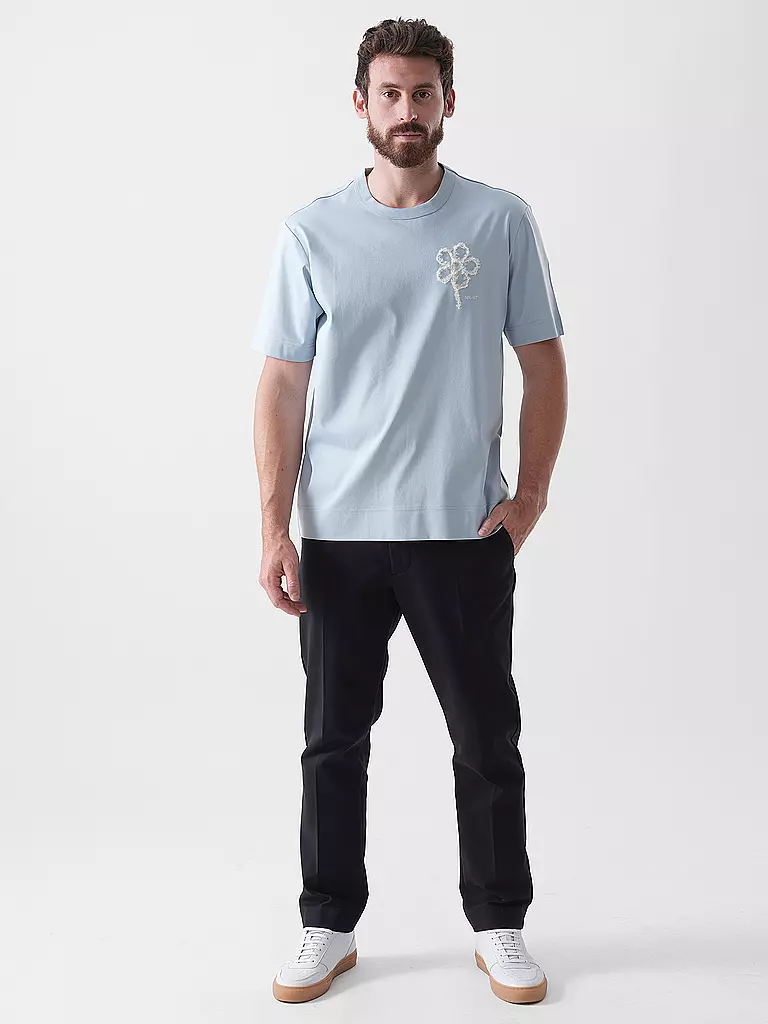 NN.07 | T-Shirt PEDRO EMB | Azul claro