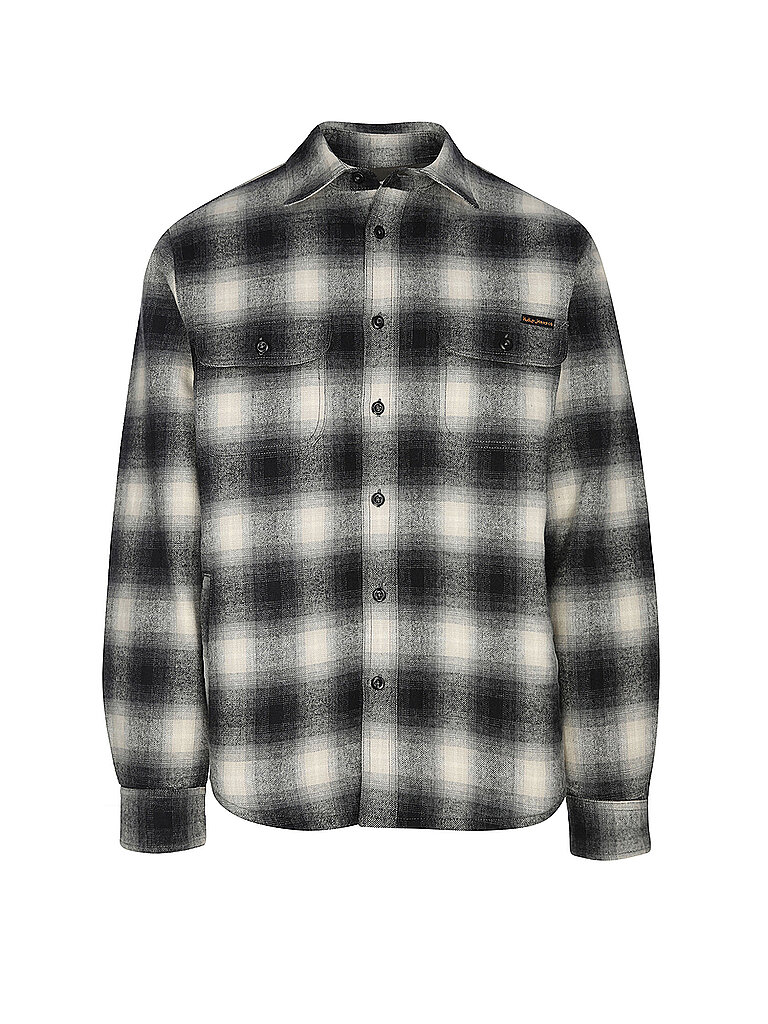 Nudie Jeans Overshirt GLENN negro