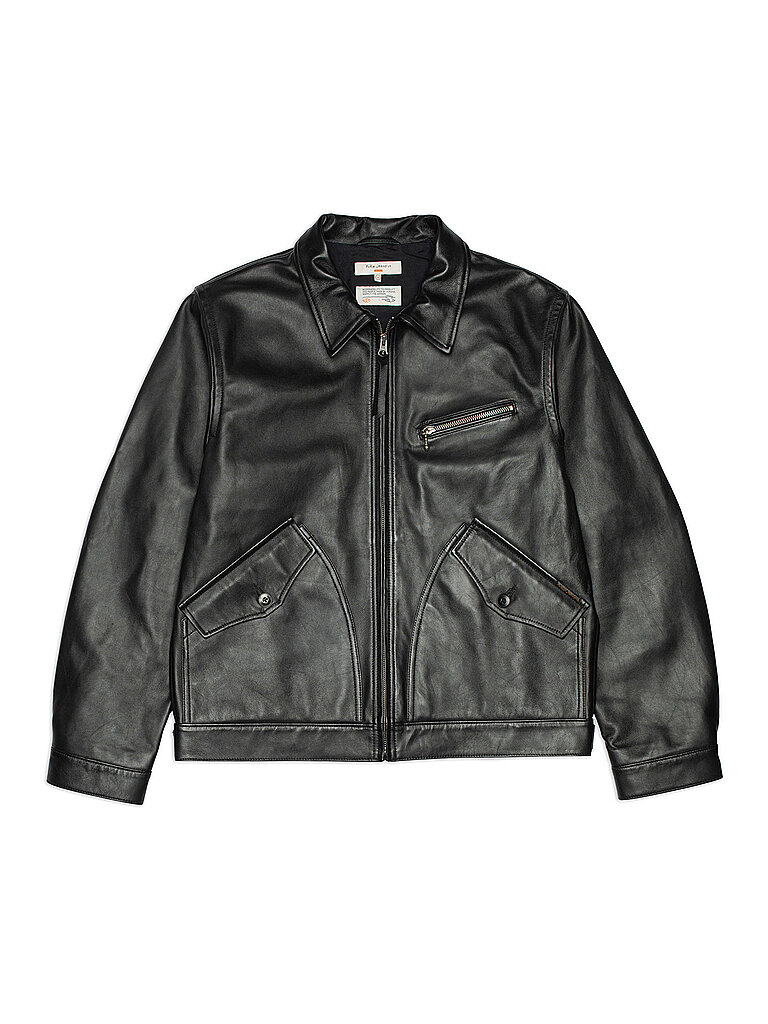 Chaqueta de cuero negro M
