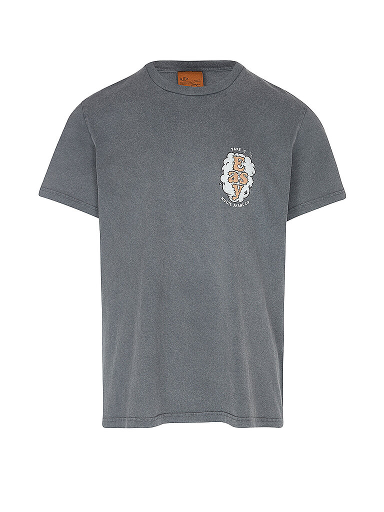 Nudie Jeans Camiseta ROY gris