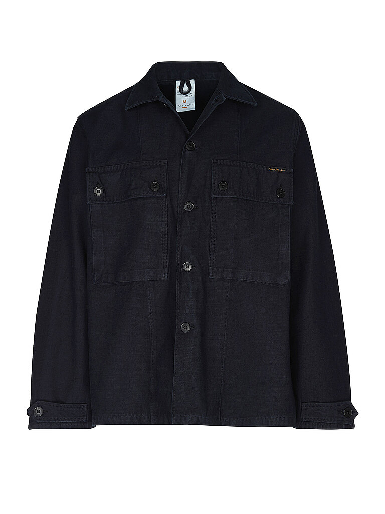 Nudie Jeans Overshirt NINO azul