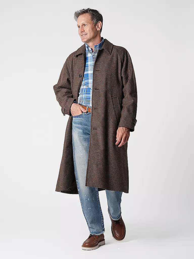 NUDIE JEANS | Abrigo de lana WILL | Marrón