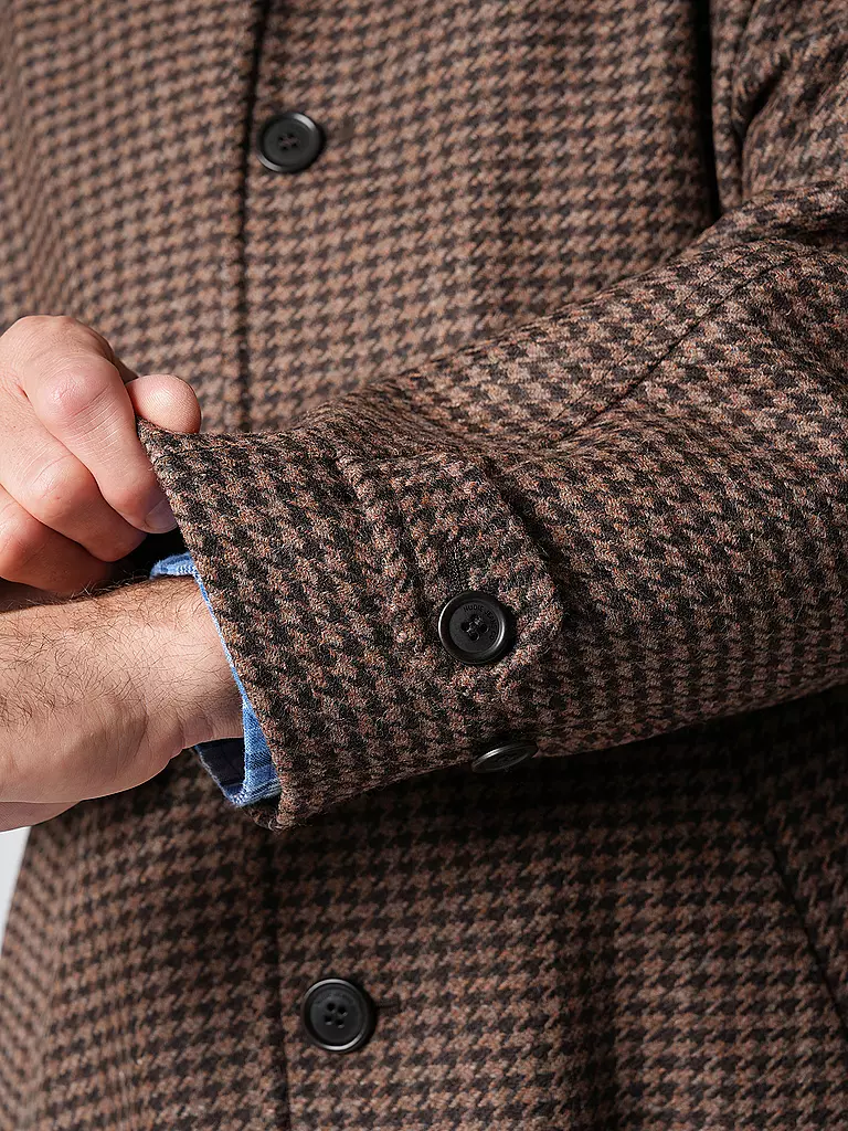 NUDIE JEANS | Abrigo de lana WILL | Marrón