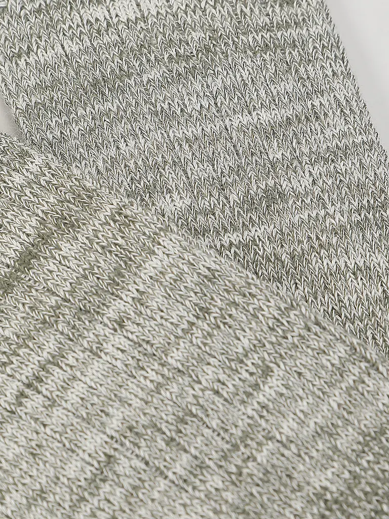 NUDIE JEANS | Calcetines RASMUSSON verde / beige | Gris claro