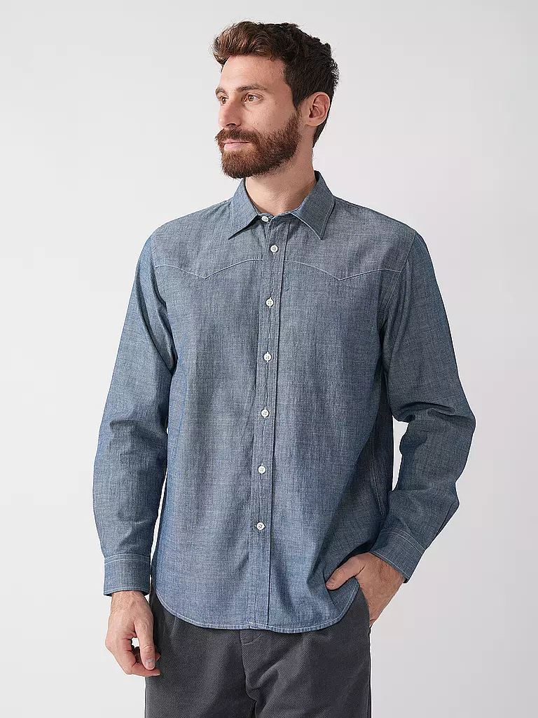 NUDIE JEANS | Camisa Regular Fit GEORGE CHAMBRAY | Azul