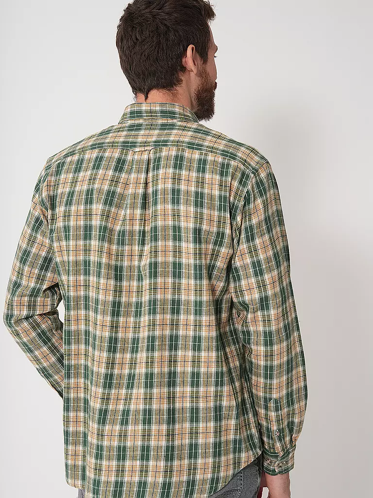 NUDIE JEANS | Camisa Regular Fit JULIAN FARMERS | Verde oscuro