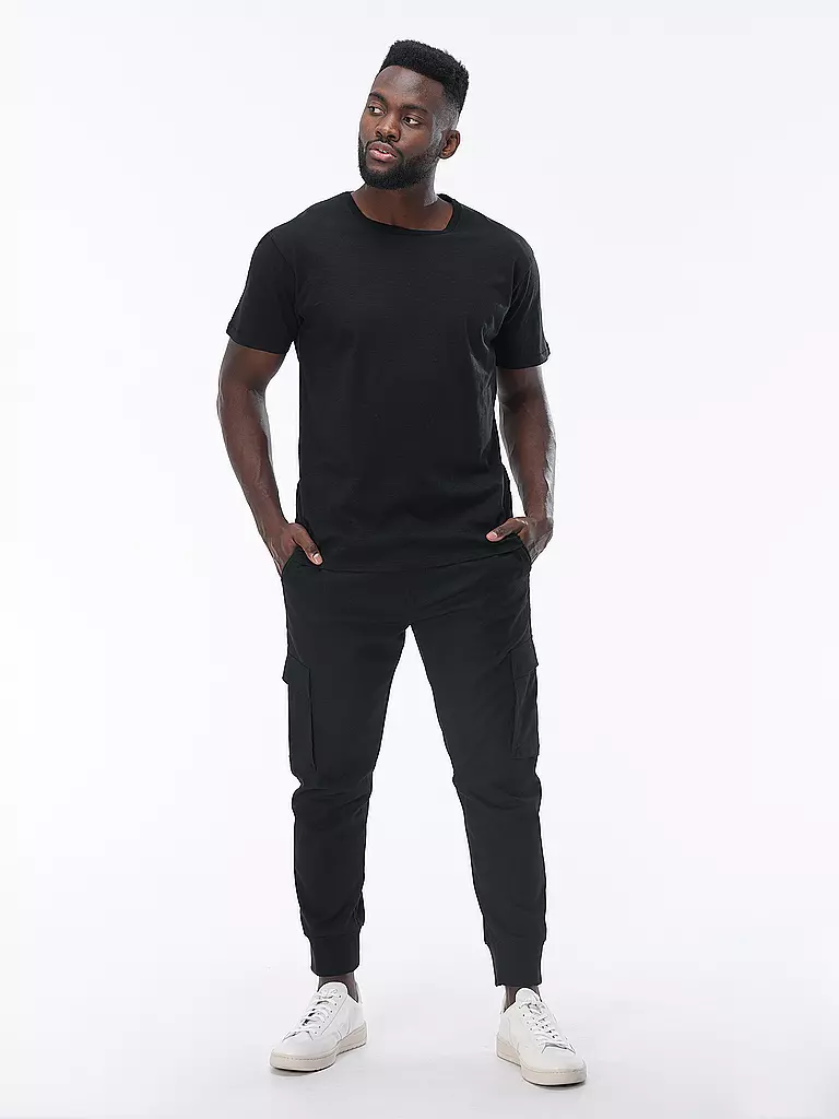 NUDIE JEANS | Camiseta ROFFE | Negro