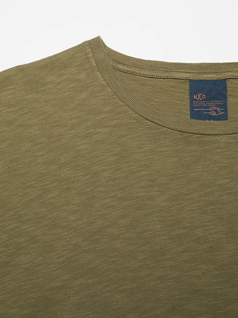 NUDIE JEANS | Camiseta ROFFE | Oliva