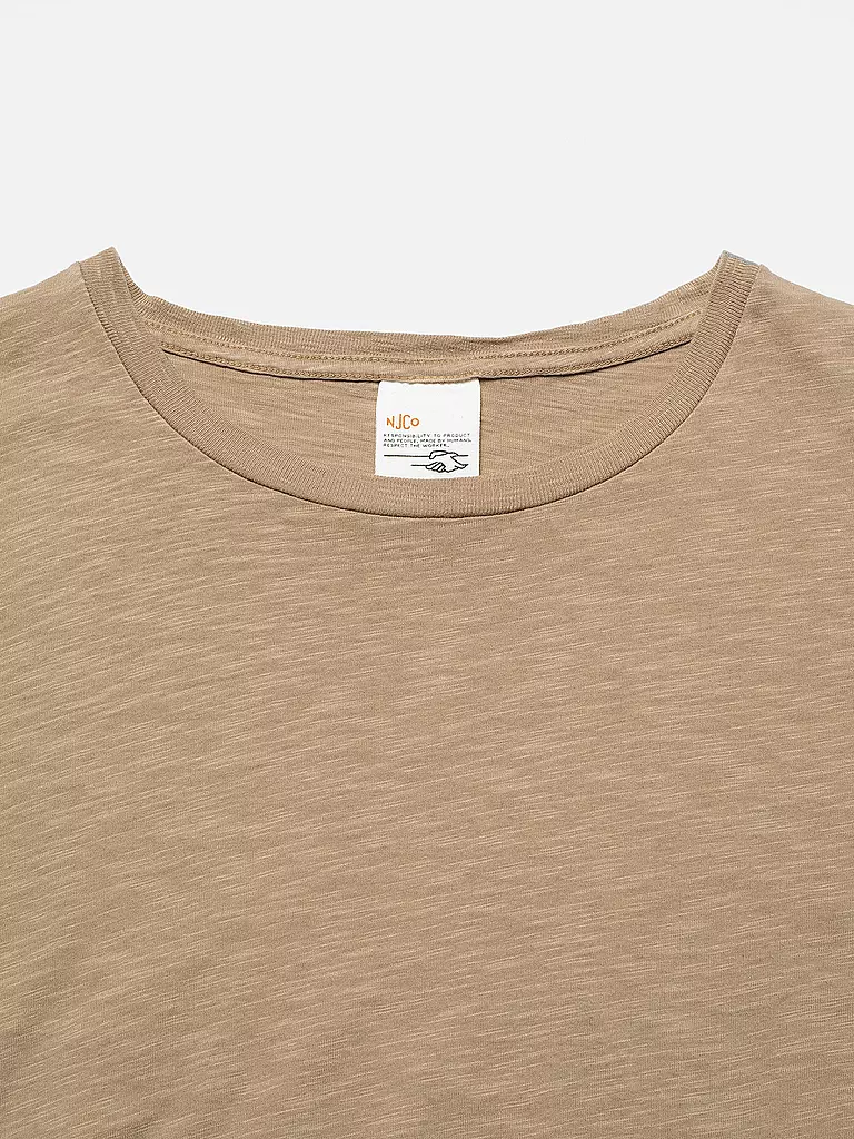 NUDIE JEANS | Camiseta ROFFE | Beige