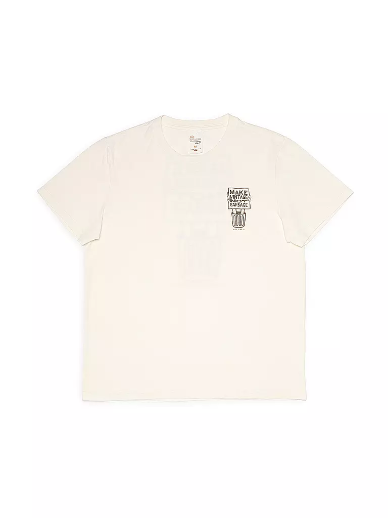 NUDIE JEANS | Camiseta ROY GARBAGE | Blanco