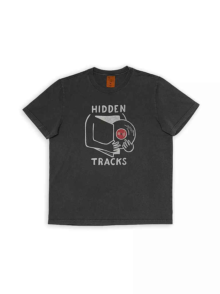 NUDIE JEANS | Camiseta ROY HIDDEN TRACKS | Gris