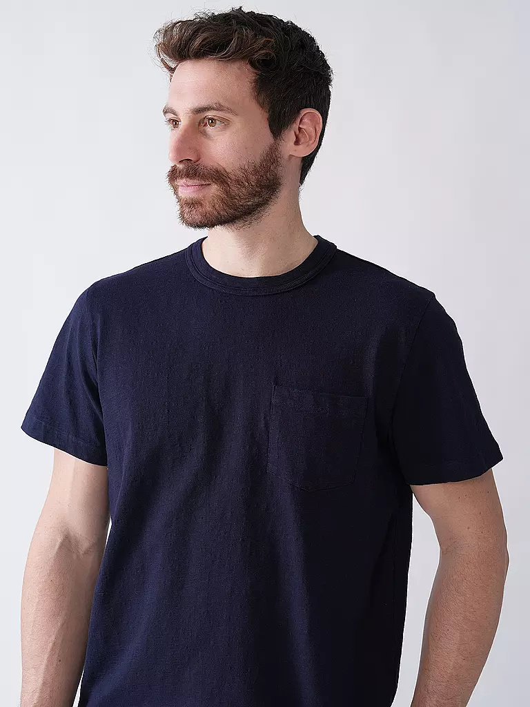NUDIE JEANS | Camiseta ROY | Azul oscuro