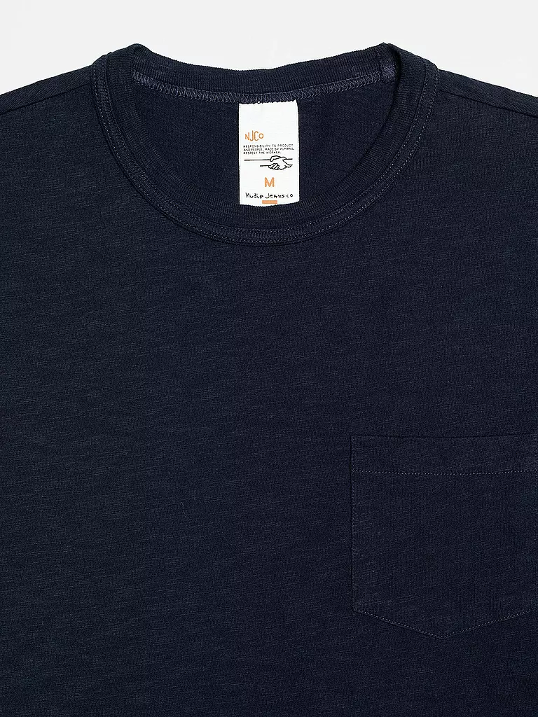 NUDIE JEANS | Camiseta ROY | Azul oscuro
