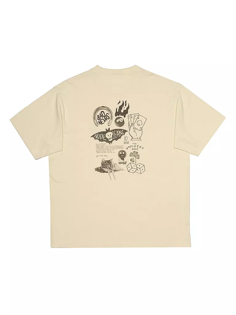 NUDIE JEANS | Camiseta | Crema