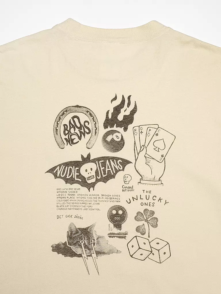 NUDIE JEANS | Camiseta | Crema