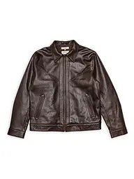 NUDIE JEANS | Chaqueta de cuero JOPPE WESTERN | Marrón