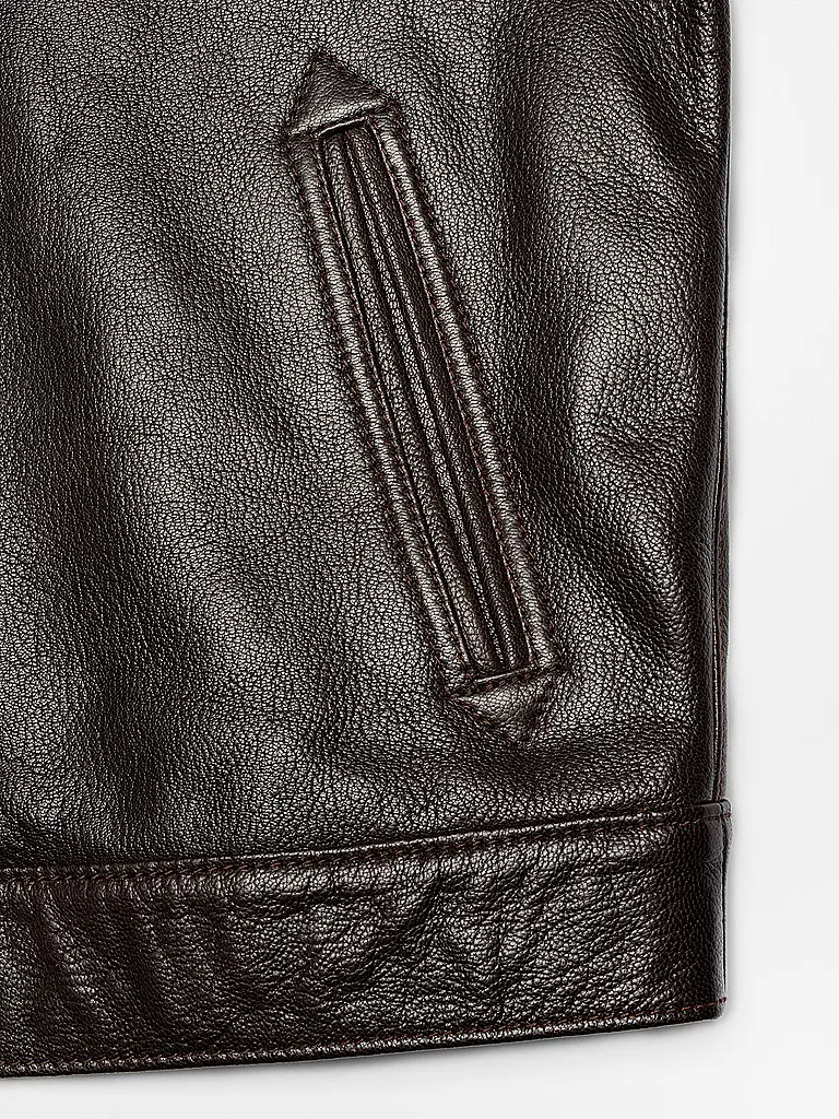 NUDIE JEANS | Chaqueta de cuero JOPPE WESTERN | 