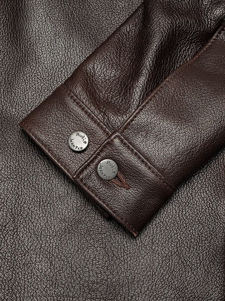 NUDIE JEANS | Chaqueta de cuero JOPPE WESTERN | 