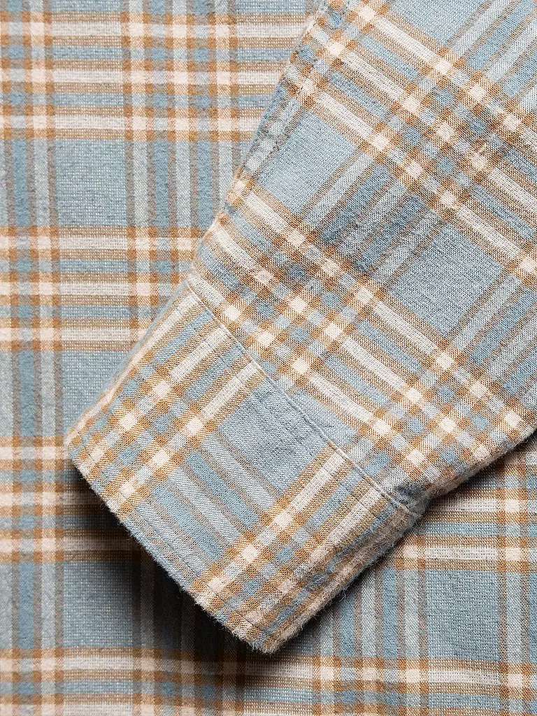 NUDIE JEANS | Flanellhemd FILIP PRARIE | Azul claro