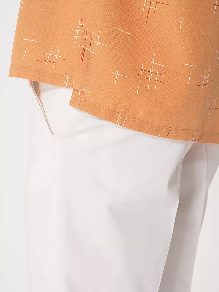 NUDIE JEANS | Hemd Slim Fit ARVID 50S HAWAII | Naranja