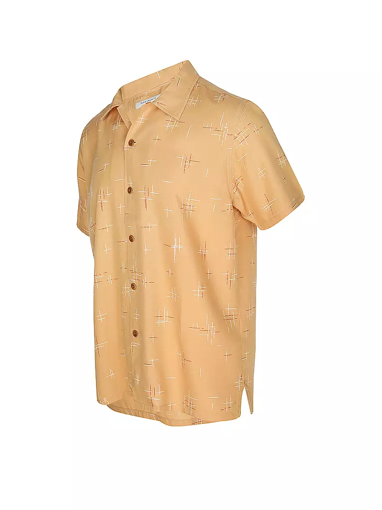 NUDIE JEANS | Hemd Slim Fit ARVID 50S HAWAII | Naranja
