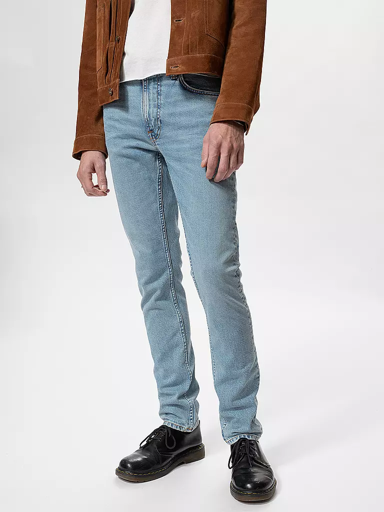 NUDIE JEANS | Jeans Slim Fit LEAN DEAN BLUE NOISE | Azul claro