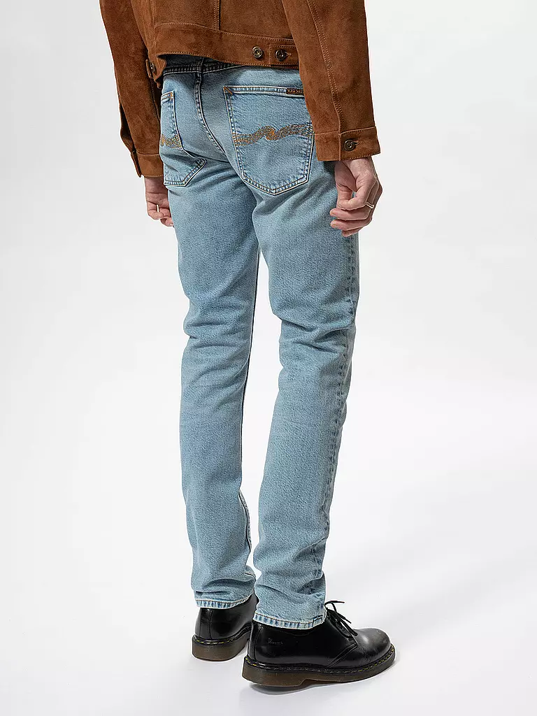 NUDIE JEANS | Jeans Slim Fit LEAN DEAN BLUE NOISE | Azul claro