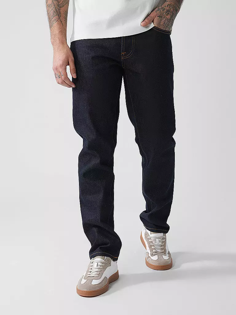 NUDIE JEANS | Jeans Straight Fit SOLID OLLIE | Negro