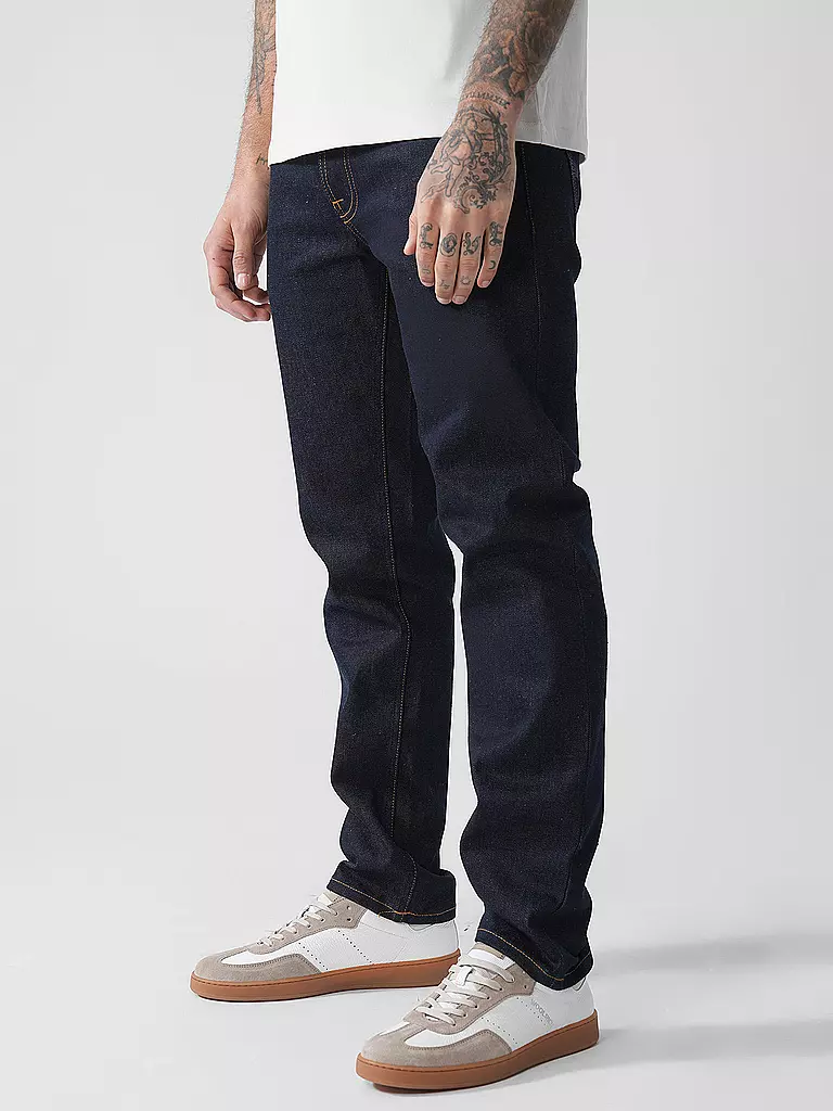 NUDIE JEANS | Jeans Straight Fit SOLID OLLIE | Negro